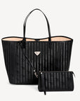ZUERICH | Shopper classic schwarz/silber - FRONTAL