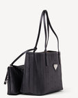GENF | Shopper classic schwarz/silber - seitlich