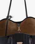 BERN | Shopper classic schwarz/gold - von innen