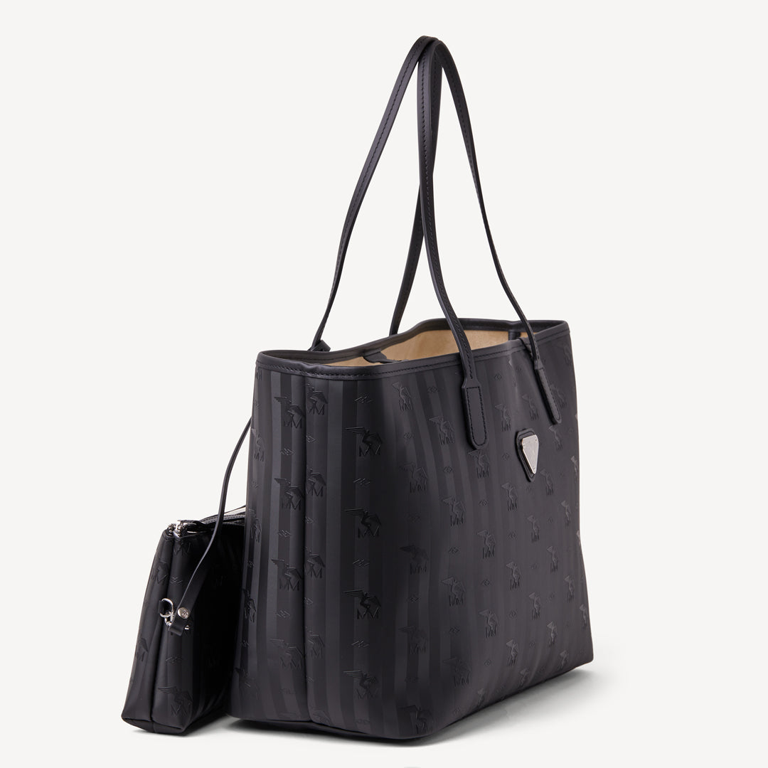 BERN | Shopper classic schwarz/silber seitlich