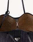 BERN | Shopper classic schwarz/silber innenfutter