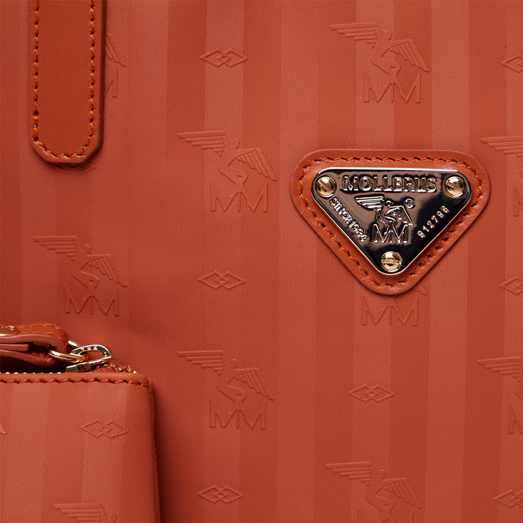 BERN | Shopper sahara braun/gold - plakette