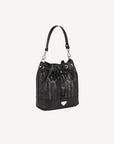 SION | Beuteltasche classic schwarz/silber - seiltich