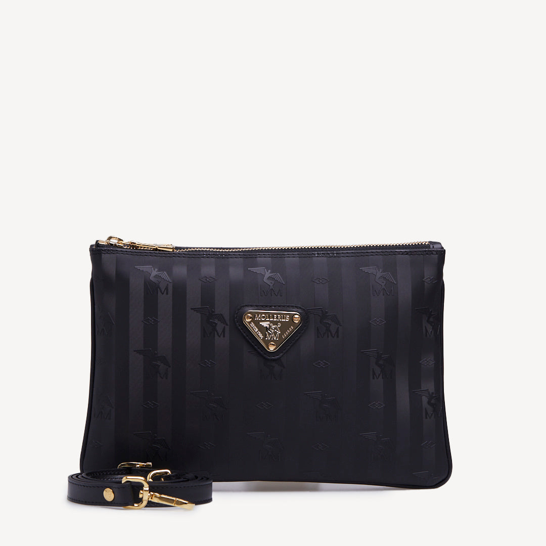 COPPET | Umhängetasche classic schwarz/gold - frontal