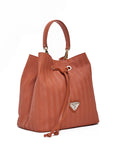 GRABS | Beuteltasche sahara braun/gold - seiltich