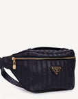 BRIENZ | Gürteltasche schwarz/gold - seitlich