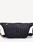 BRIENZ | Gürteltasche schwarz/gold - Rückseite Zipper