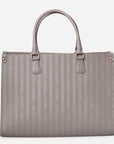 ZUG | Handtasche taupe grau/gold - hinten