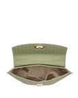 BODINO | Borsa a mano pezzo da collezione verde pianta/motivo oro