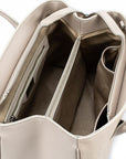 DONAT | Handtasche pearl weiss/silber - INNEN
