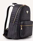 GLARUS | Rucksack schwarz/gold - seitlich