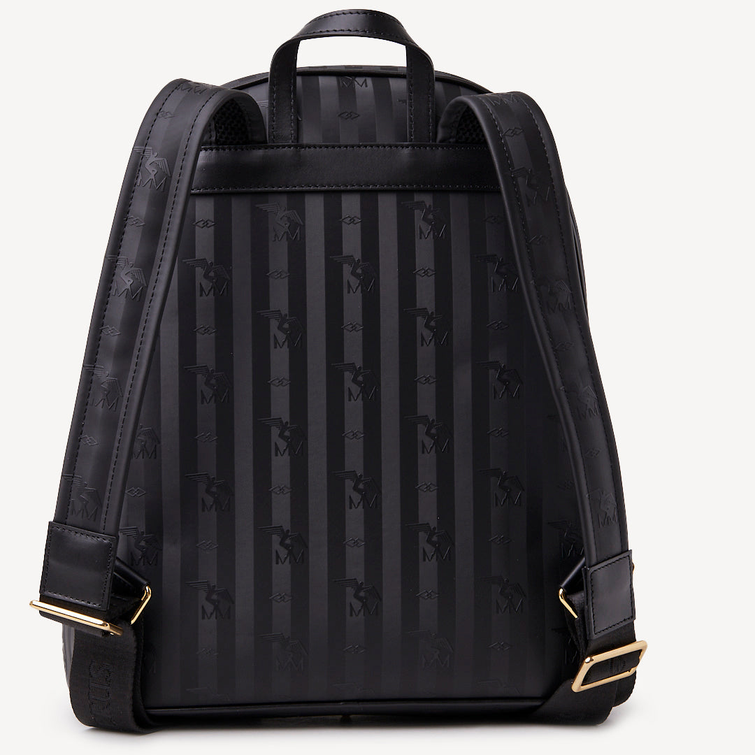 GLARUS | Rucksack schwarz/gold - hinten