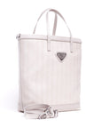 RANDA | Shopper pearl blanc/argenté
