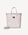 RANDA | Shopper pearl blanc/argenté