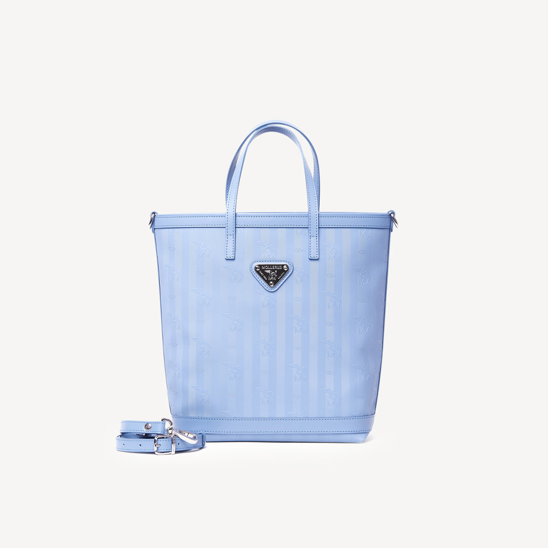 RANDA | Shopper sky blau/silber - frontal