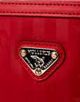 INWIL | Schultertasche cherry rot/gold - PLAKETTE