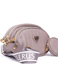 GAMS | Umhängetasche taupe grau/gold - seiltich