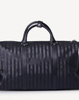 MADRID | Reisetasche schwarz/silber - von hinten