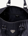 MADRID | Reisetasche schwarz/silber - innen