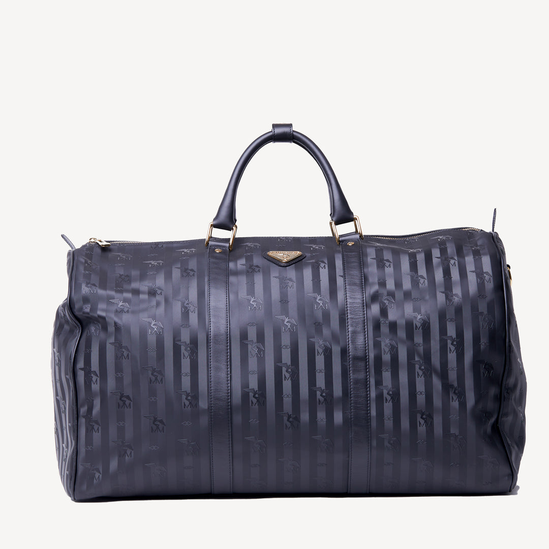 FLUELA | Reisetasche classic schwarz/gold - frontal