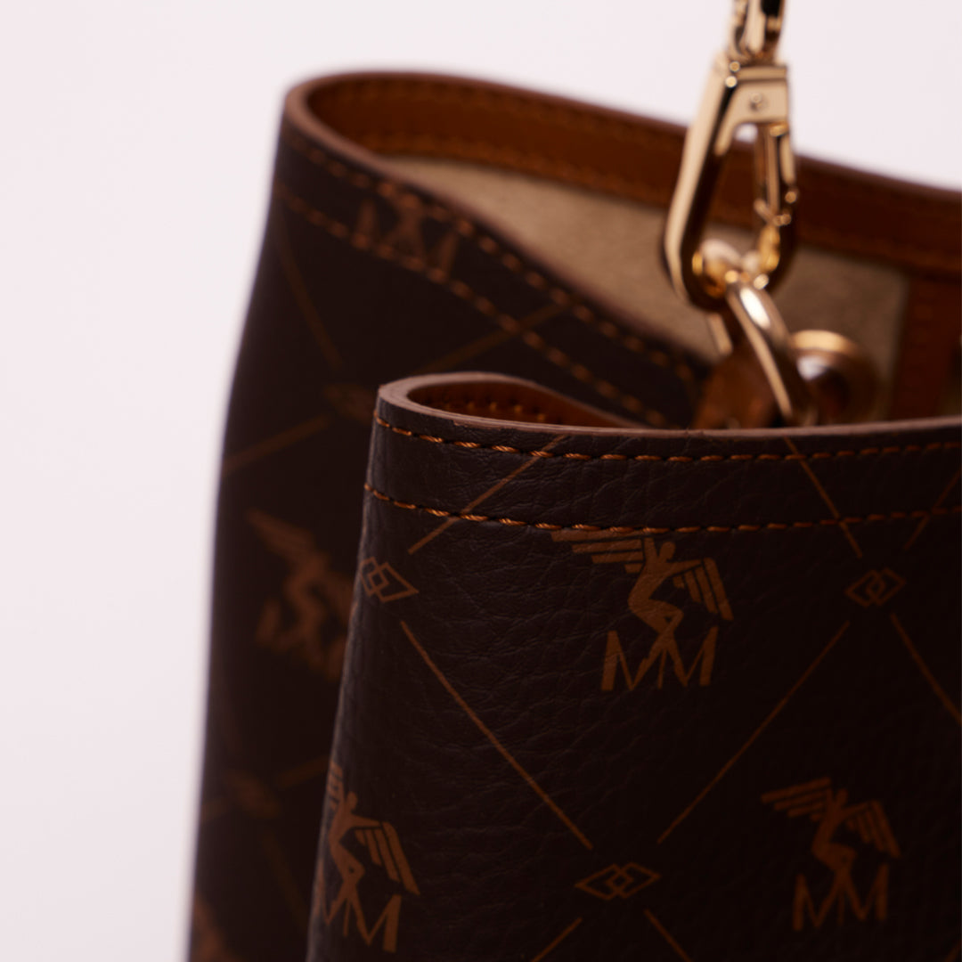 GRABS | Beuteltasche Pecarus braun/beige/gold - DETAIL