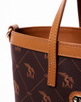 RANDA | Shopper Pecarus marron/or
