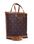 RANDA | Shopper Pecarus marron/or
