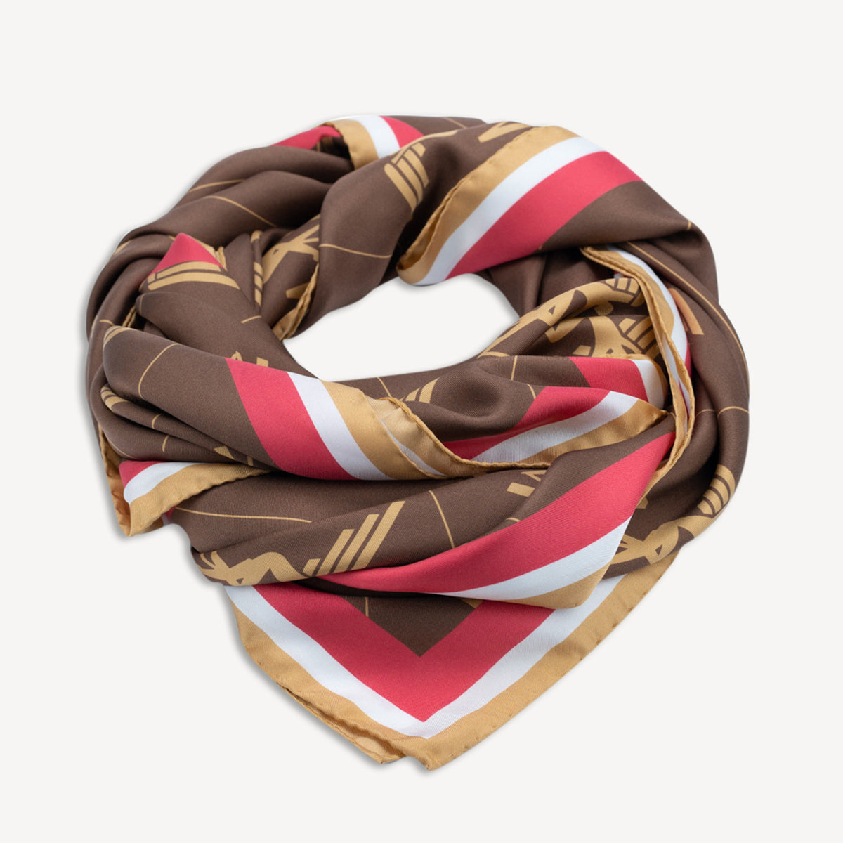 FOULARD | Silk scarf Pecarus brown