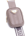TIANA | bandoulière taupe gris/or