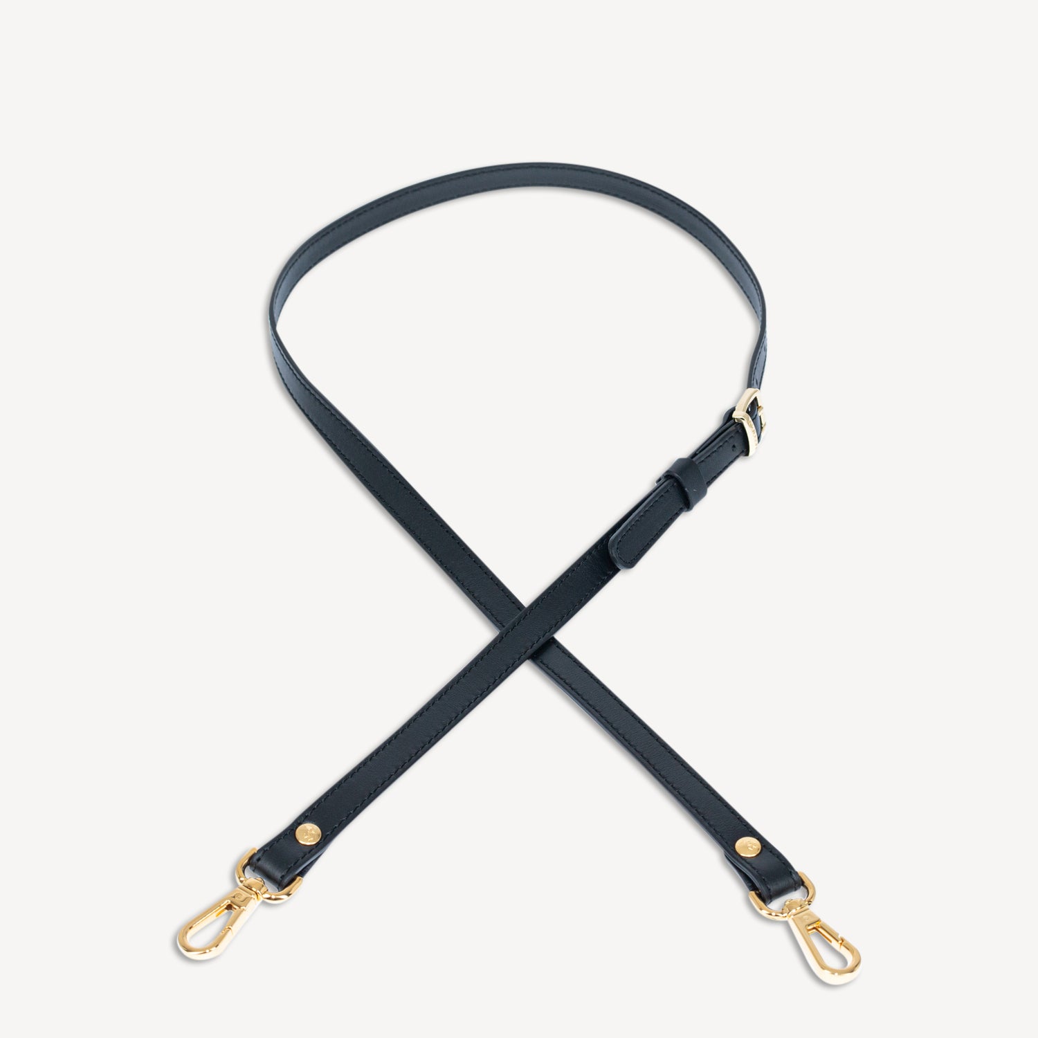 MAX | Schulterriemen classic schwarz/gold - frontal