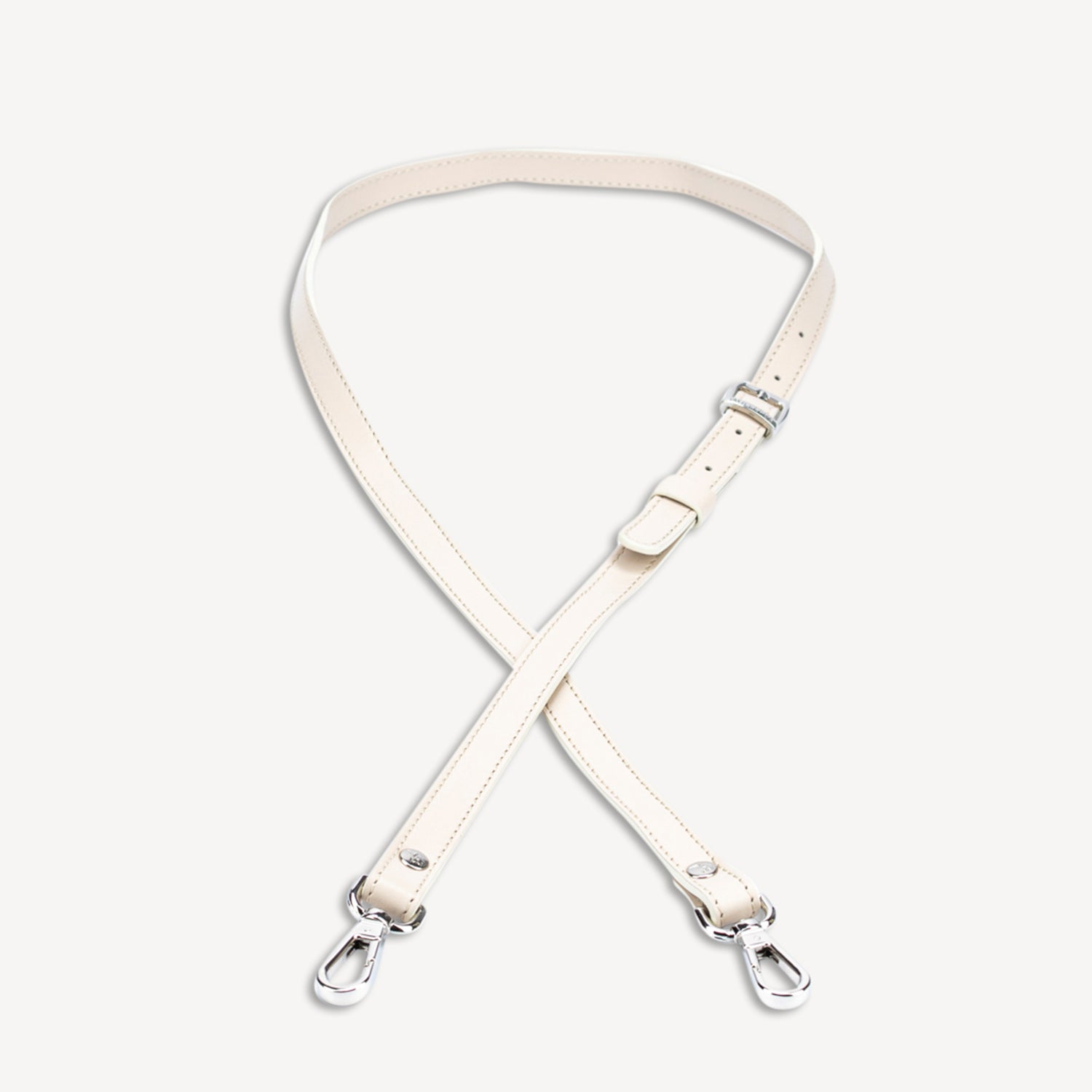 MAX | Schulterriemen pearl weiss/silber - frontal