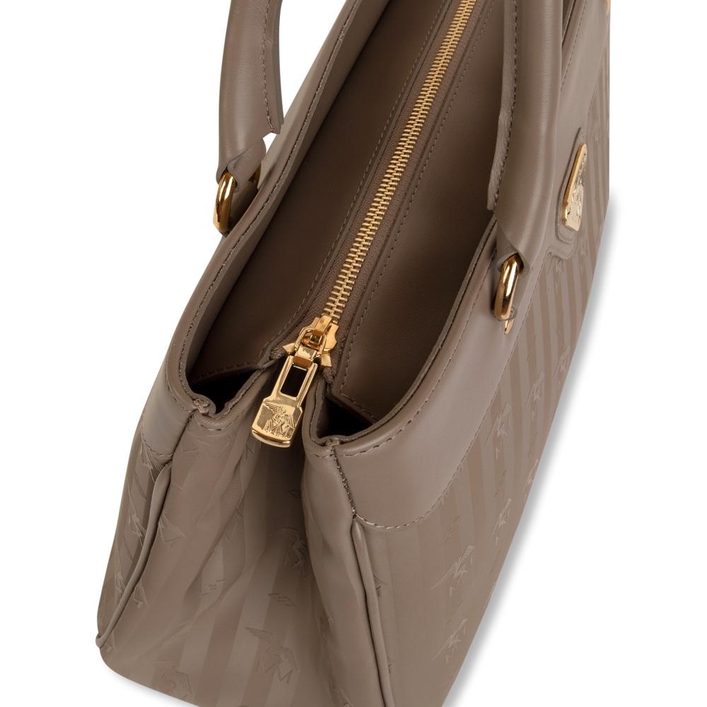 SULZ | Handtasche taupe grau/gold - DETAIL