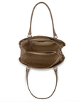 SULZ | Handtasche taupe grau/gold - INNEN