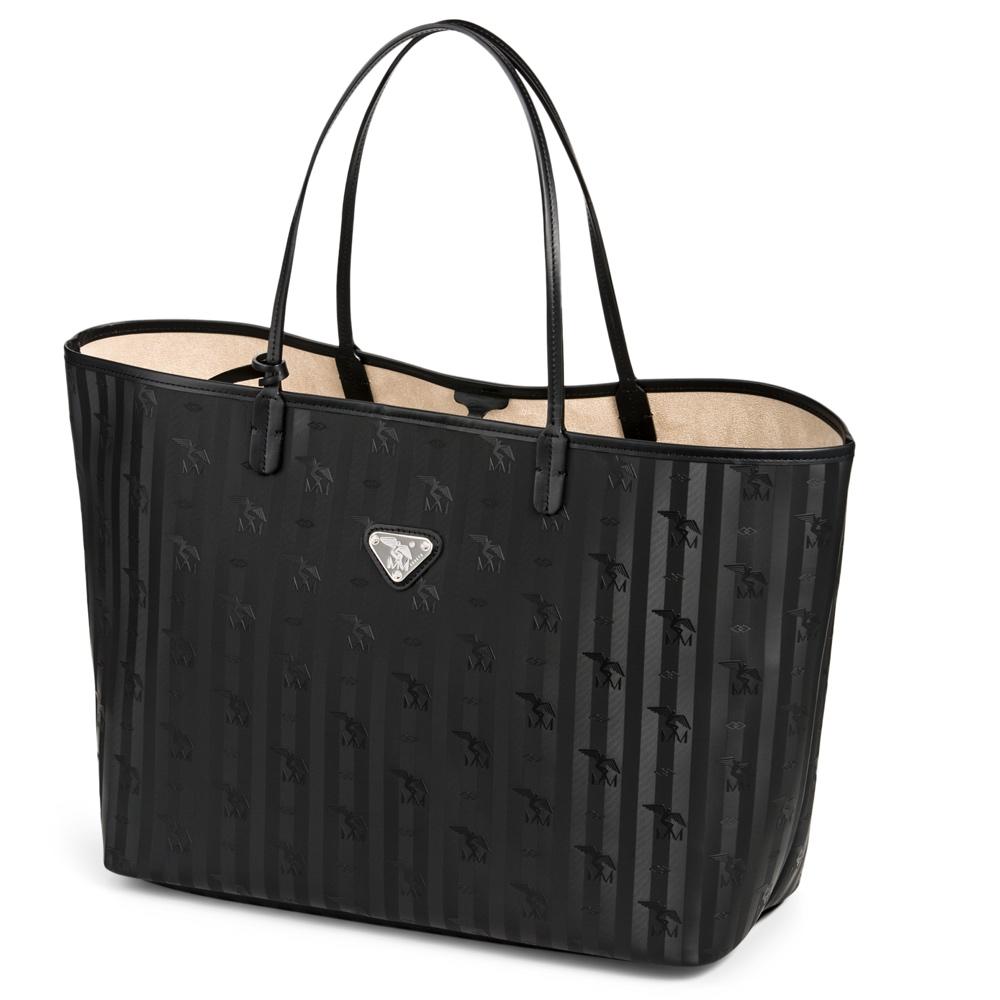 ZUERICH | Shopper classic schwarz/silber - RECHTE SEITE